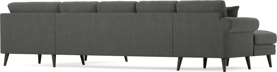 Eden - 3-sits soffa med schäslong vänster och divan höger - Grå