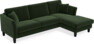 Eden - 2,5-sits soffa med schäslong - Grön