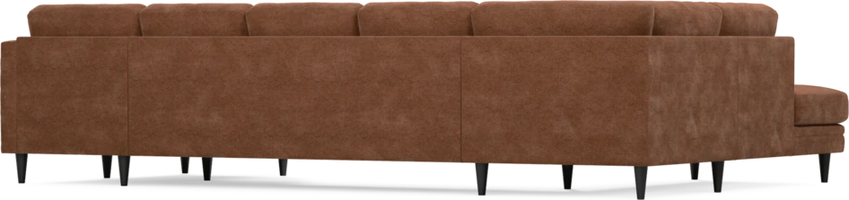 Eden - 3-sits soffa med divan vänster och schäslong höger - Orange