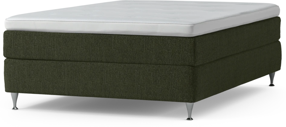 Delux Sense - Kontinentalsäng, enkelsäng 140 cm med bäddmadrass och sängben