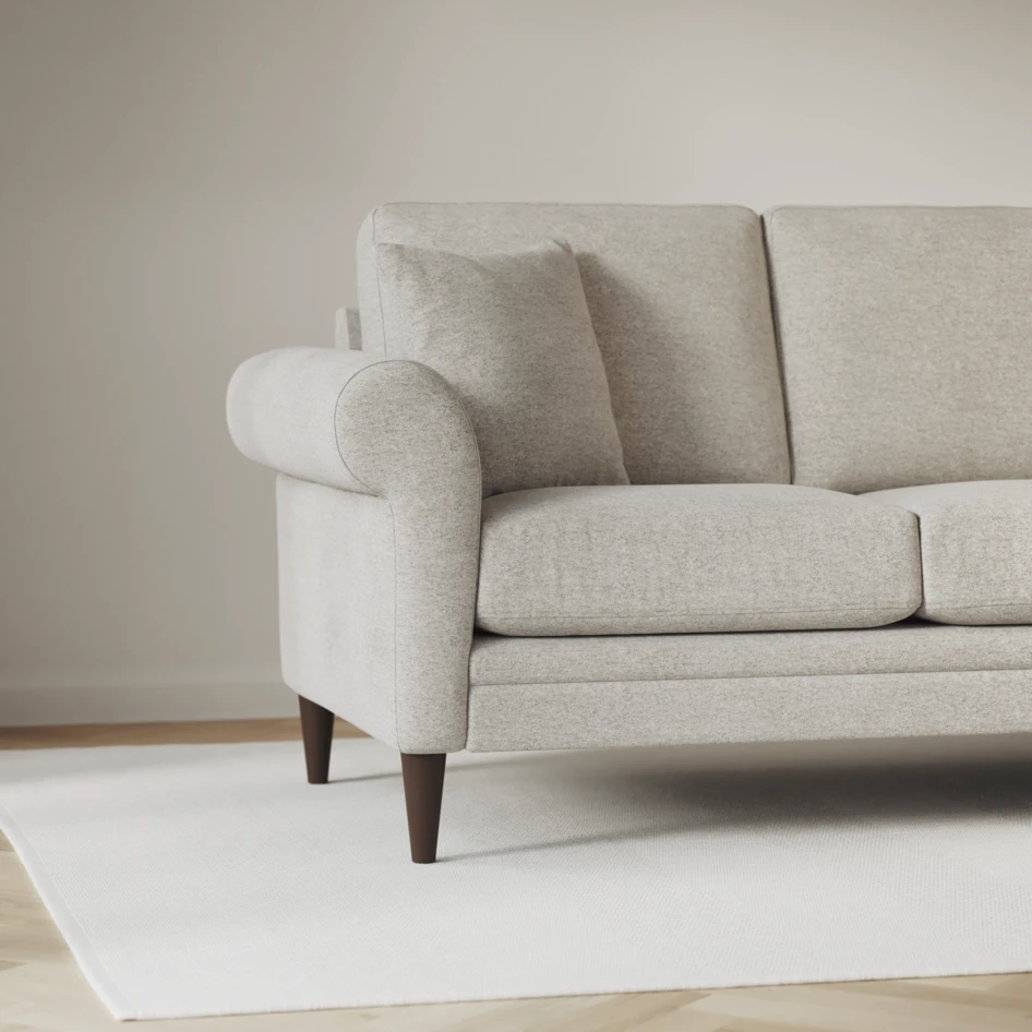Eden - 3-sits soffa svängd - Grå