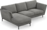 Madison Lux - 2-sits soffa med schäslong vänster - Grå