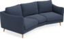Madison - 3-sits soffa svängd, 70 cm - Blå