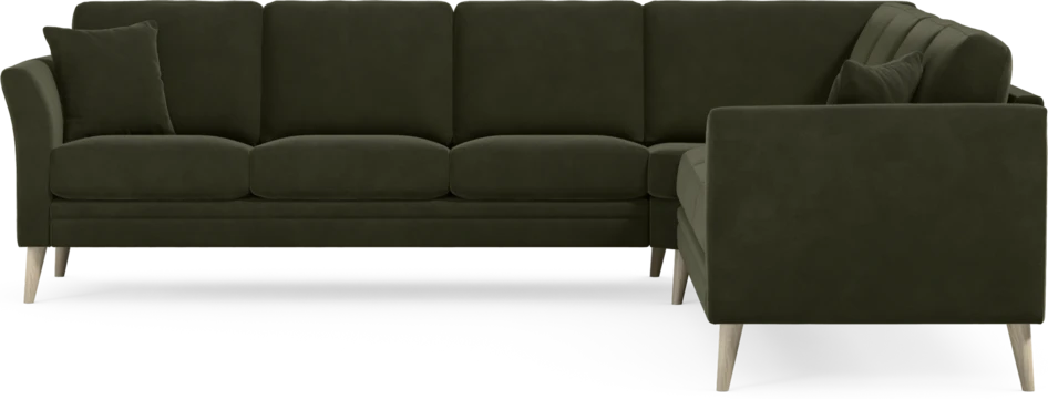 Eden - Hörnsoffa, 3+3-sits - Grön
