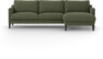 Winston - 3-sits soffa med schäslong, vändbar - Grön