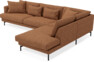 Harper - 3-sits soffa med divan höger - Brun