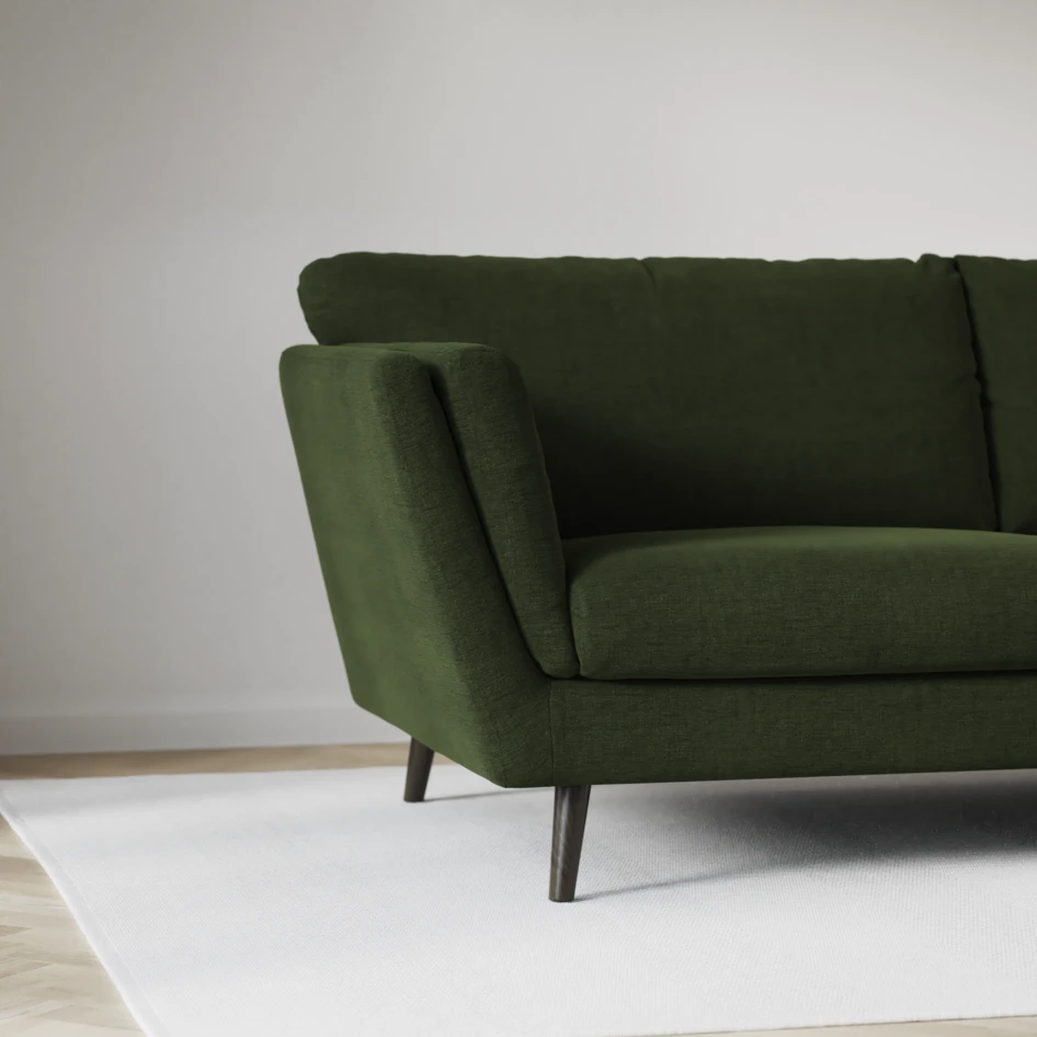 Madison - 2-sits soffa med divan vänster och schäslong höger - Grön
