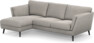 Madison Lux - 2-sits soffa med schäslong vänster - Grå