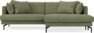 Harper - 4-sits med schäslong XL höger - Grön