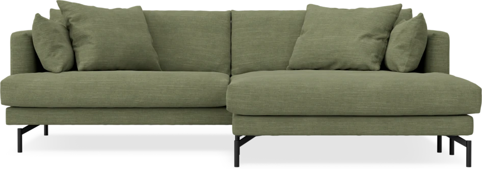 Harper - 4-sits med schäslong XL höger - Grön
