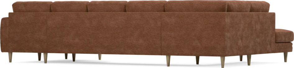 Eden - 3-sits soffa med divan vänster och schäslong höger - Orange