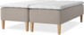 Delux Dream - Ramsäng, dubbelsäng med bäddmadrass - Beige