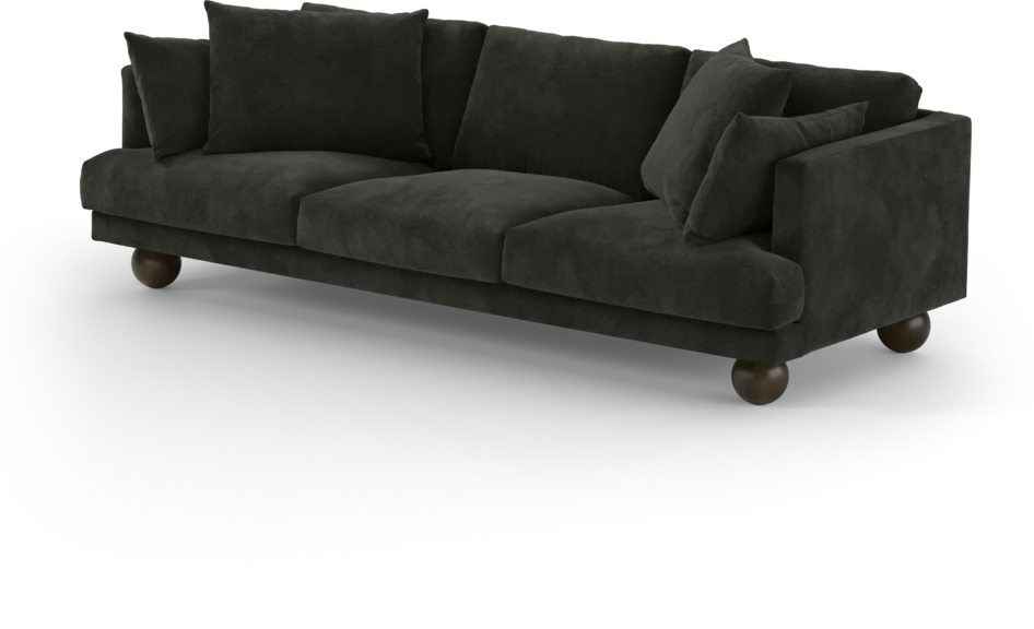 Harper - 4-sits soffa - Svart