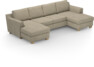 Friday - 2-sits soffa med två schäslonger - Beige