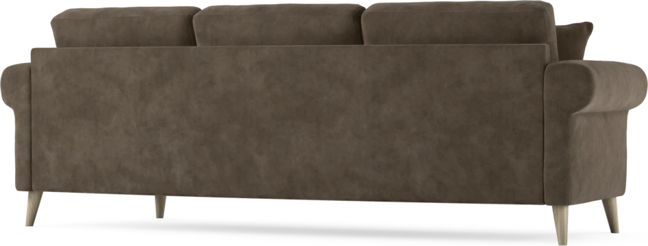 Eden - 3-sits soffa svängd - Brun