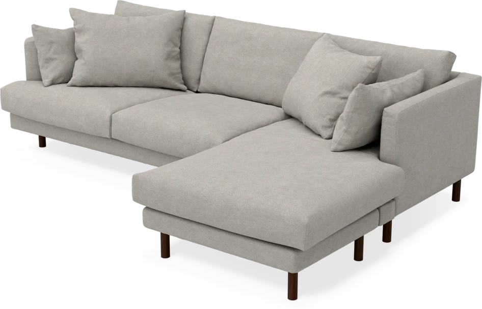Harper - 4-sits med schäslong höger  - Beige