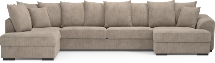 Town, 3-sits soffa med divan vänster och schäslong höger