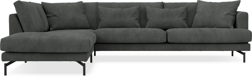 Harper - 3-sits soffa med divan vänster - Grå