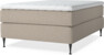 Delux Exclusive - Kontinentalsäng, enkelsäng 140 cm med bäddmadrass - Beige