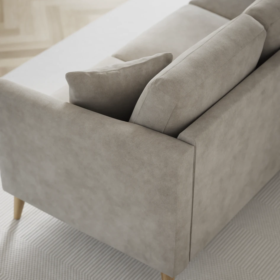 Eden - 3-sits soffa med divan vänster och schäslong höger - Grå