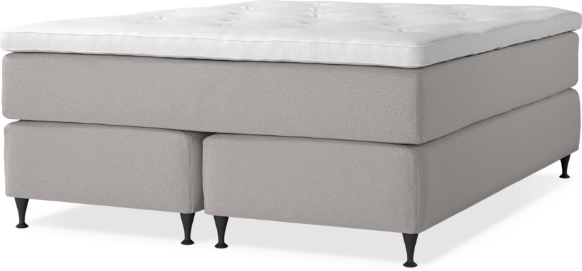 Delux Exclusive - Kontinentalsäng, dubbelsäng med bäddmadrass - Grå