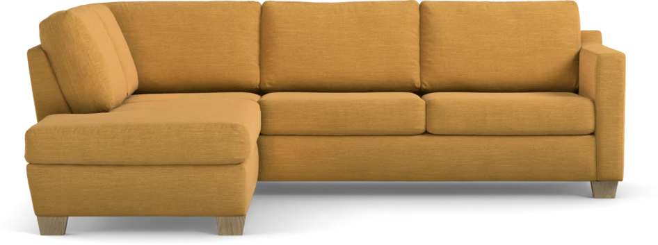 Friday - 2,5-sits soffa med divan vänster - Gul