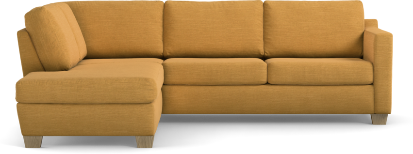 Friday - 2,5-sits soffa med divan vänster - Gul