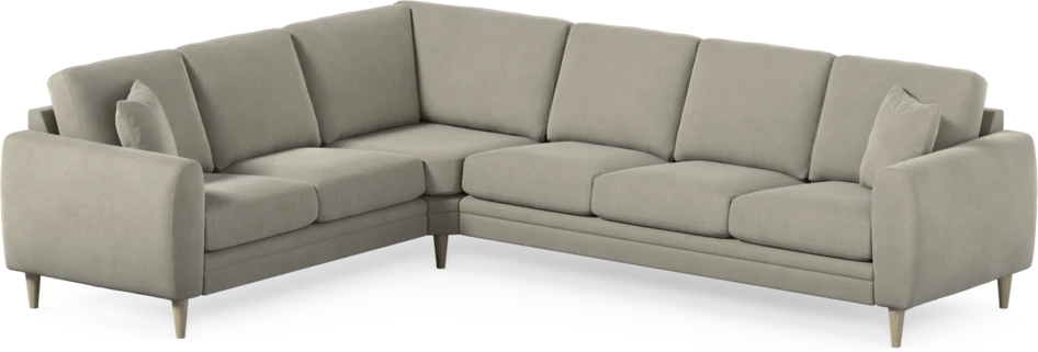 Eden - Hörnsoffa, 2+3-sits - Brun