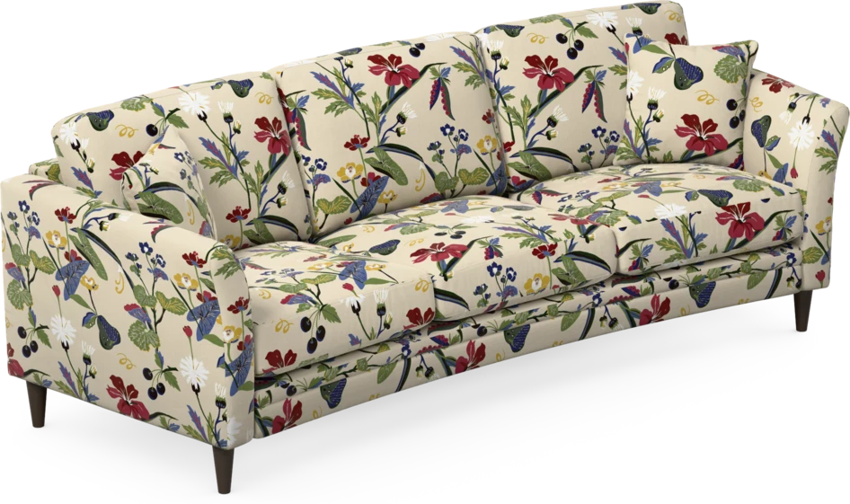 Eden - 3-sits soffa svängd - Flerfärgad