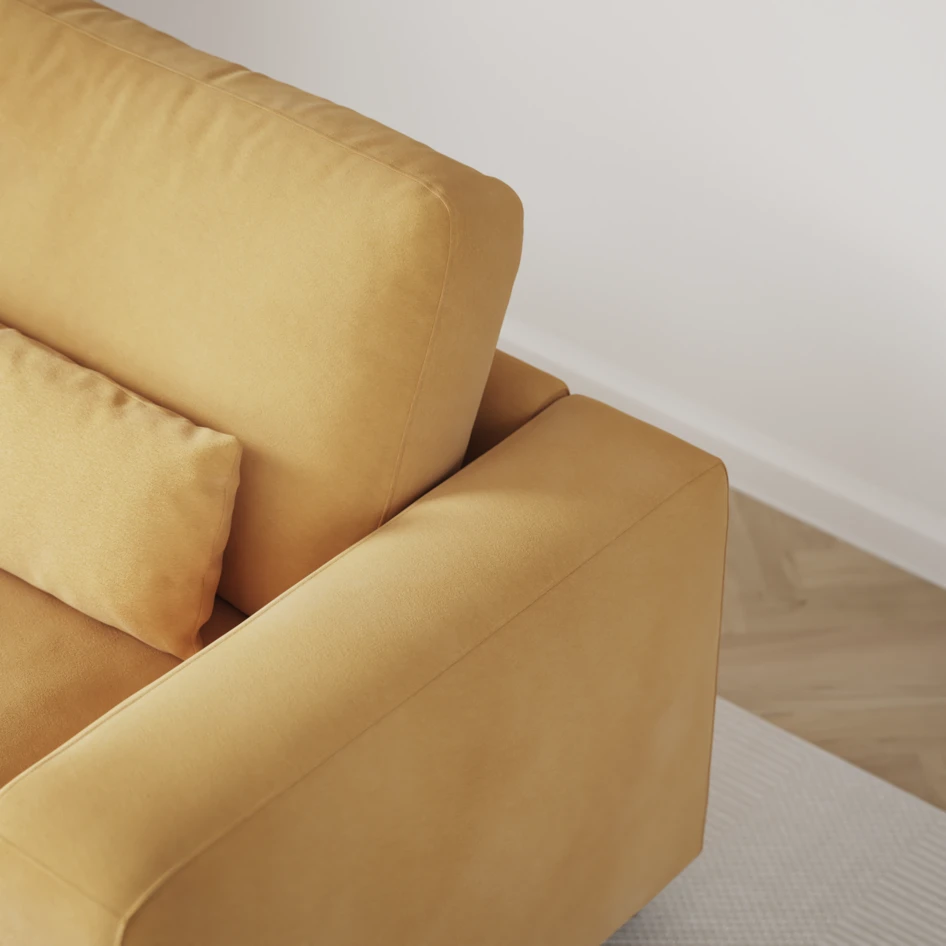 Noma - 3-sits soffa - Gul