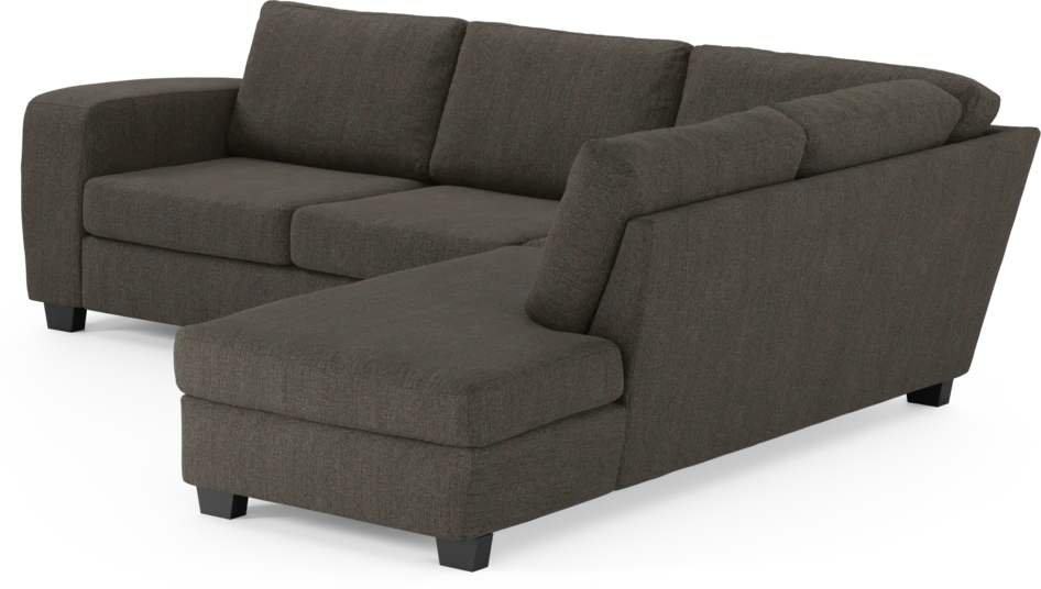 Friday - 2,5-sits soffa med divan höger - Brun