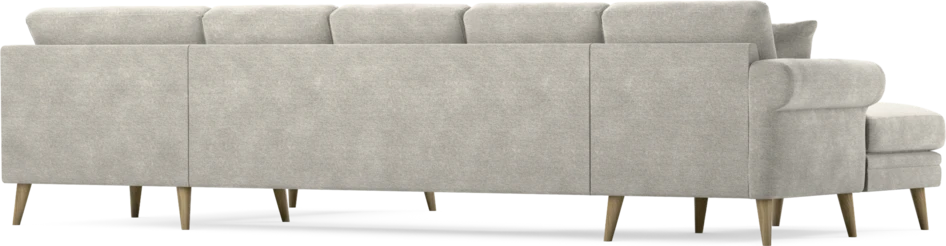 Eden - 3-sits soffa med schäslong vänster och divan höger - Grå