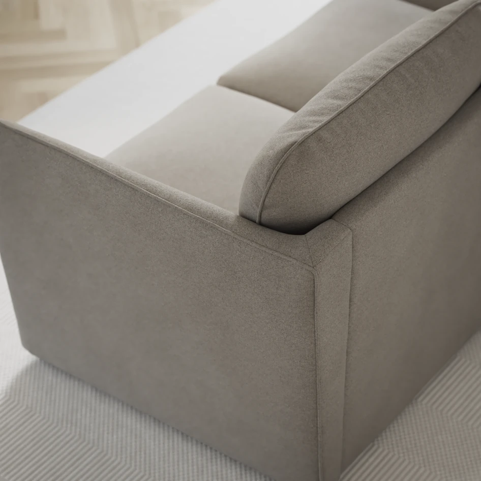 Öland - Bäddsoffa 3-sits, längsbäddad - Grå
