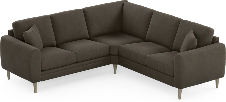 Eden - Hörnsoffa, 2+2-sits - Brun
