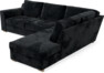 Friday - 2,5-sits soffa med divan höger - Blå
