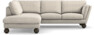 Madison Lux - 2-sits soffa med divan vänster - Beige