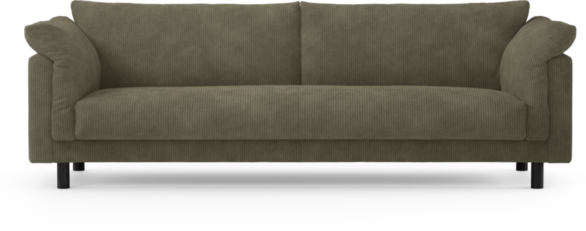 Cherrie - 4-sits soffa, hel dyna, fast klädsel - Grön