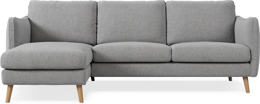 Madison Lux - 2-sits soffa med schäslong vänster - Grå