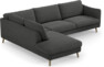 Madison - 3-sits soffa med divan vänster - Grå