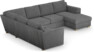 Friday - Hörnsoffa, 2+3-sits med schäslong höger - Grå