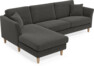 Eden - 2,5-sits soffa med schäslong - Grå