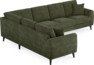 Eden - Hörnsoffa, 2+3-sits - Grön