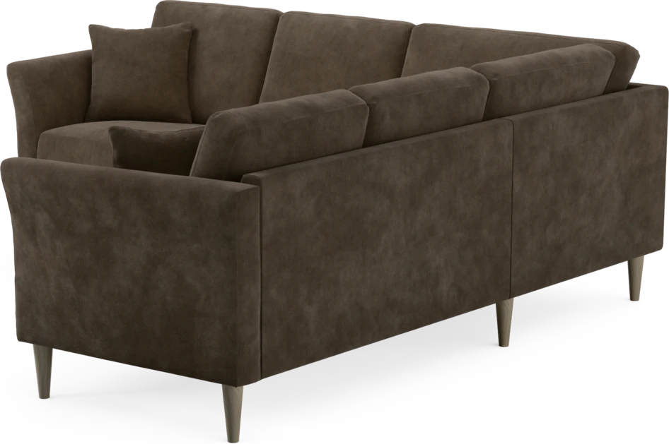 Eden - Hörnsoffa, 2+2-sits - Brun