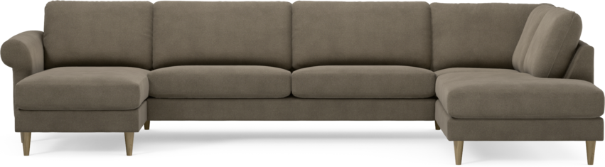 Bridge - 3-sits soffa med schäslong vänster och divan höger - Beige