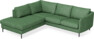 Madison - 2-sits soffa med divan vänster - Grön