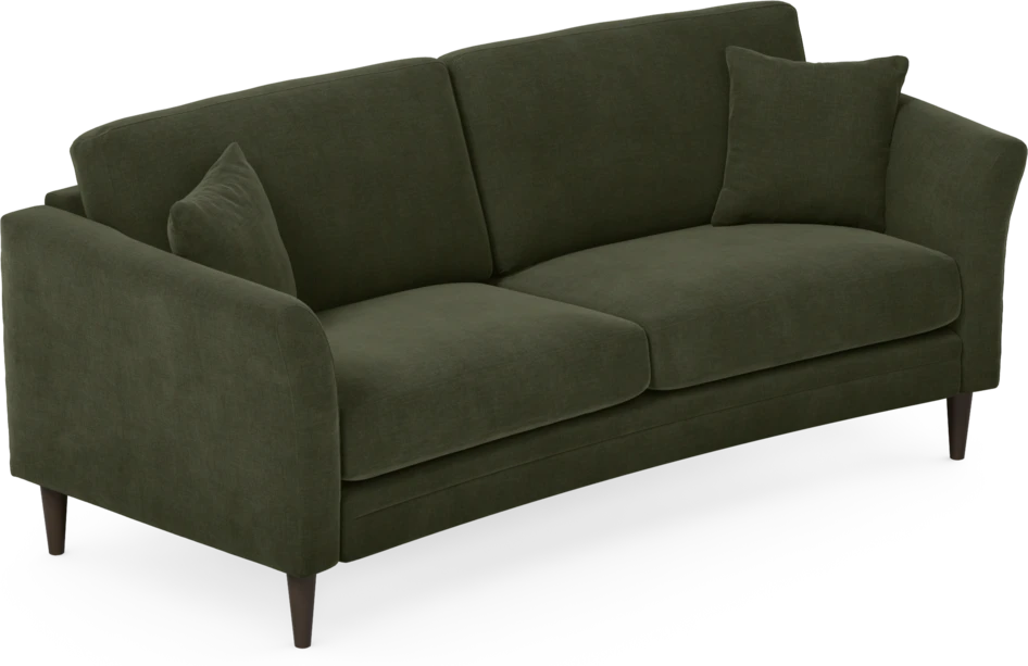 Eden - 2,5-sits soffa svängd - Grön