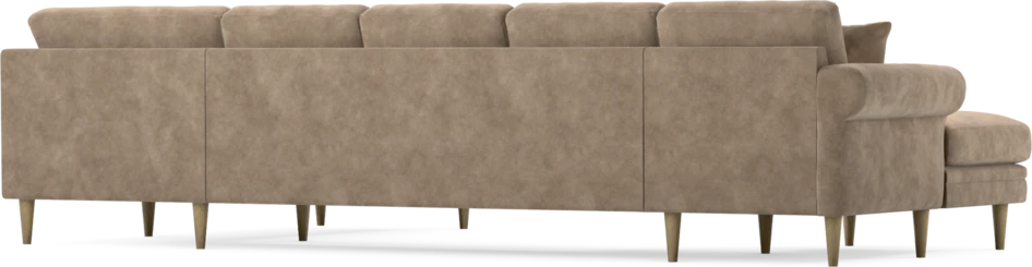 Eden - 3-sits soffa med schäslong vänster och divan höger - Beige