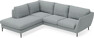 Madison - 2-sits soffa med divan vänster - Turkos