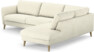 Bridge - 3-sits soffa med divan höger - Vit