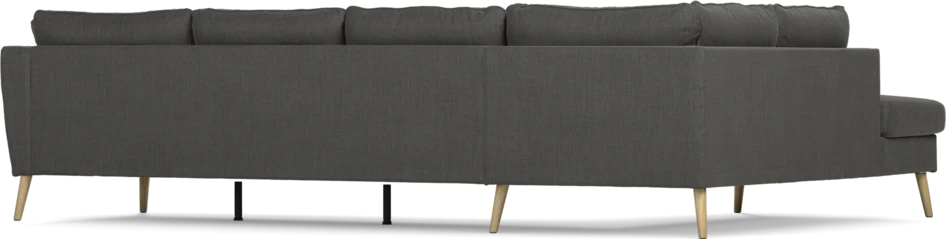 County - 3-sits soffa med divan vänster - Grå